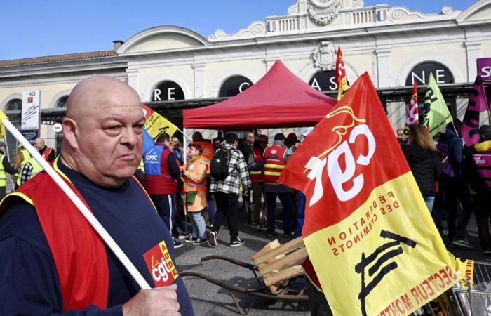 les cheminots CGT de Carcassonne en grève ce jeudi 21 novembre