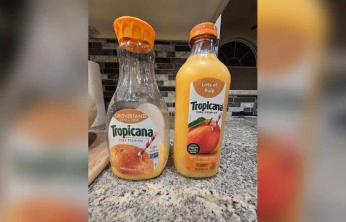 Le nouveau contenant de jus d’orange Tropicana ne passe pas