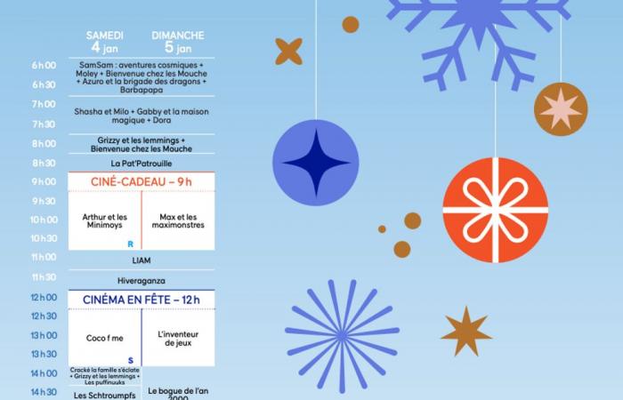 La programmation Ciné-cadeau 2024-2025 est dévoilée et voici la programmation détaillée