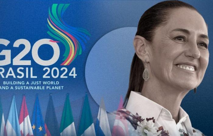 Claudia Sheinbaum au Sommet des dirigeants du G20 au Brésil