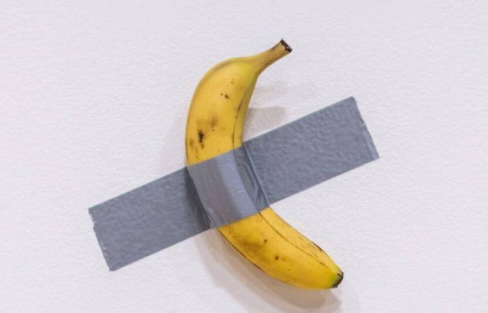 La banane scotchée de Maurizio Cattelan mise aux enchères pour 1 million de dollars – Libération