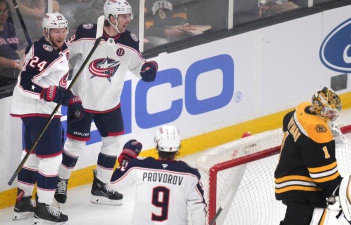 Les Bruins sans vie perdent 5 à 1 devant leurs fans contre les Blue Jackets