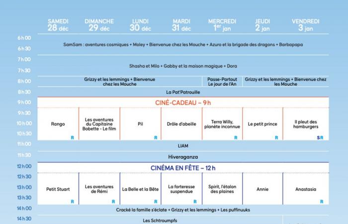 La programmation Ciné-cadeau 2024-2025 est dévoilée et voici la programmation détaillée