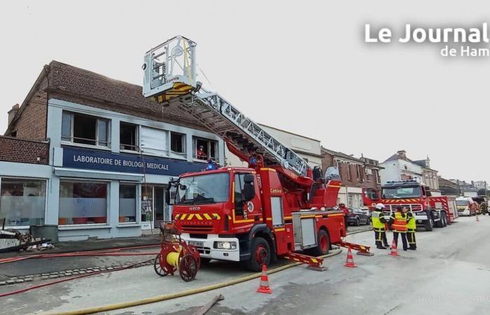 après l’incendie, le laboratoire médical du Ham a déménagé dans la salle Jean Moulin