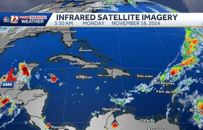 Dernier morceau de la tempête tropicale Sara