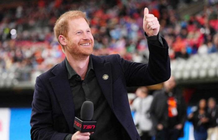 Apparition surprise du prince Harry au Canada lors d’un match de la Coupe Grey