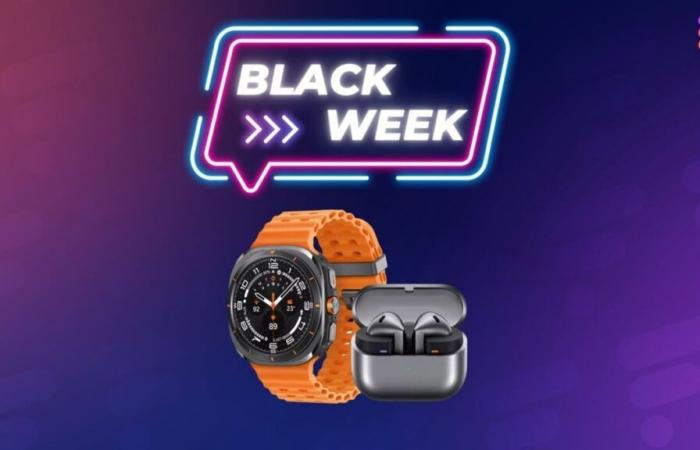 Prix ​​super spécial Black Week pour ce pack Samsung Galaxy Watch Ultra et Galaxy Buds 3