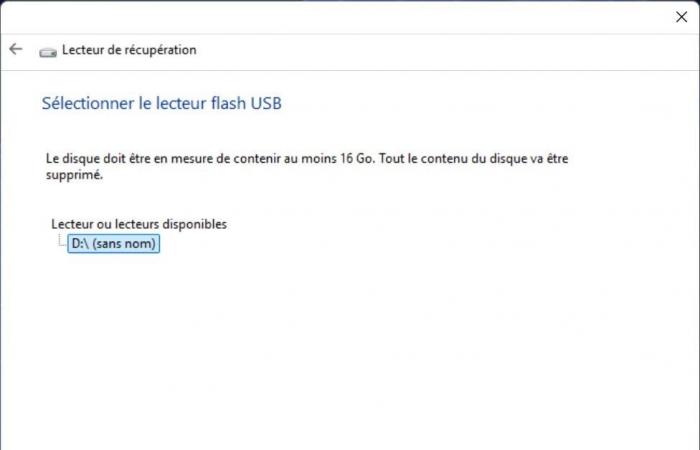 comment créer une clé USB de récupération ?