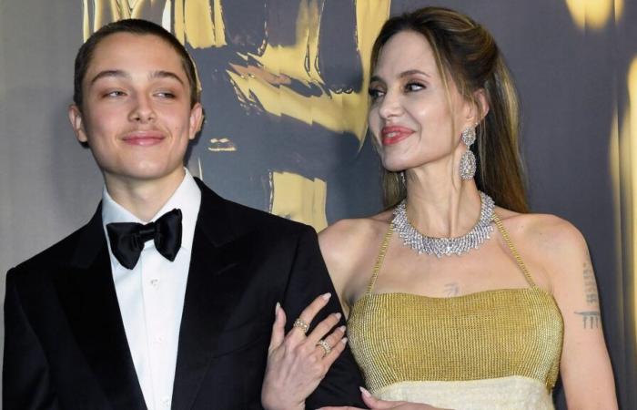 Angelina Jolie sur le tapis rouge avec son fils Knox Jolie-Pitt aux Governors Awards 2024