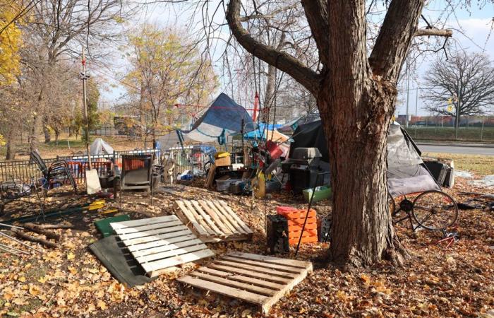 Démantèlement imminent d’une partie du campement de la rue Notre-Dame