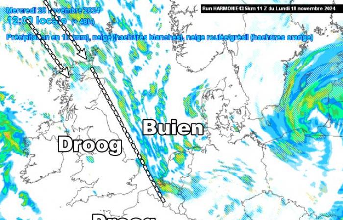 De fortes averses hivernales pourraient-elles offrir une surprise de neige mercredi ?