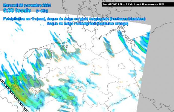 De fortes averses hivernales pourraient-elles offrir une surprise de neige mercredi ?