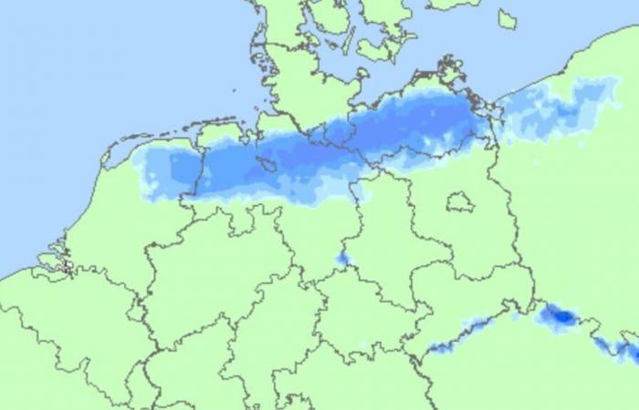 Météo hivernale : la neige frappe le nord de l’Allemagne, une tempête est attendue dans le sud