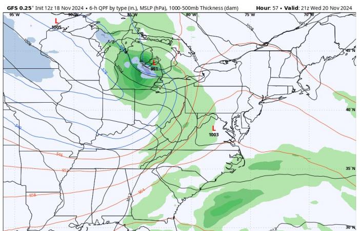 La surveillance des tempêtes hivernales commence jeudi pour les montagnes et quelques averses de neige dans le centre du Maryland