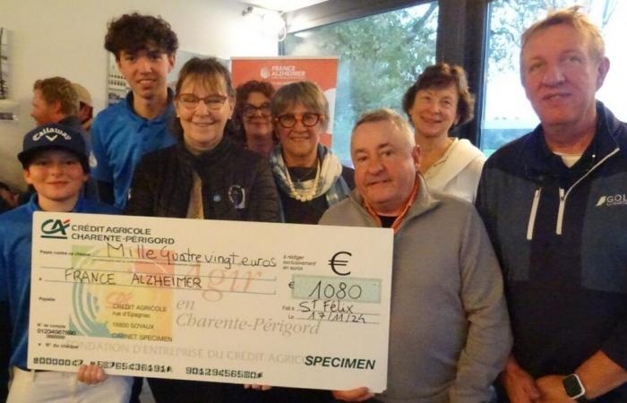 Les golfeurs de Dordogne solidaires contre la maladie d’Alzheimer à La Marterie