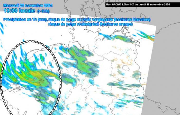 De fortes averses hivernales pourraient-elles offrir une surprise de neige mercredi ?