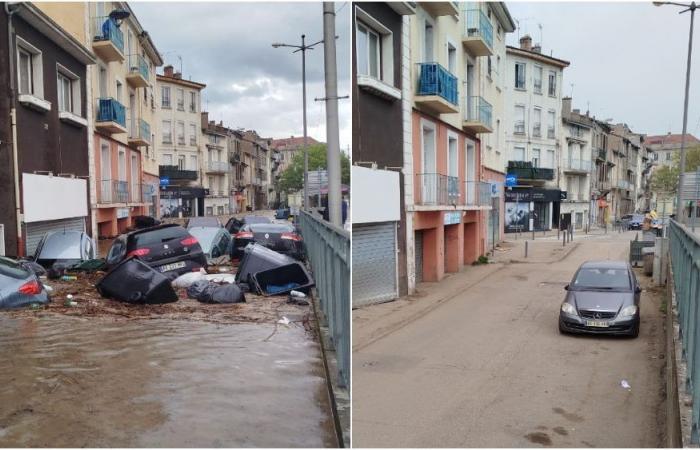 EN PHOTO – Un mois après les inondations, la ville et les habitants de Rive-de-Gier sont encore marqués