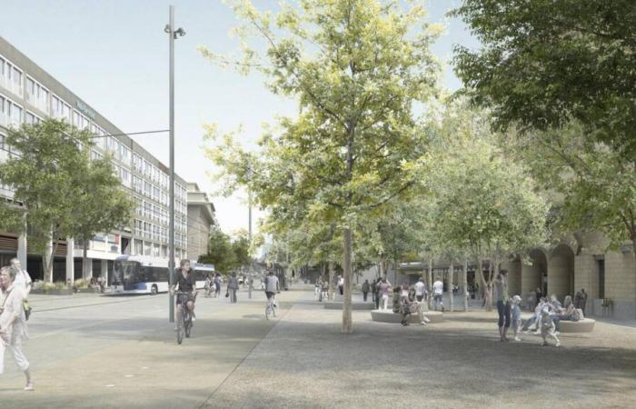 A Lausanne, la future place de la gare sera dédiée à 75% aux piétons