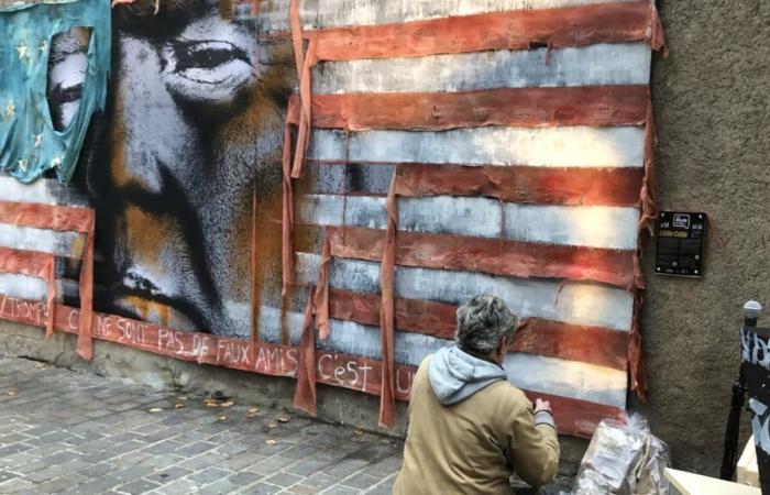 la fresque punch de l’artiste Eddie Colla