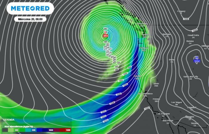 Une rivière à l’atmosphère dévastatrice pourrait déverser 600 l/m² et provoquer de graves inondations aux Etats-Unis !