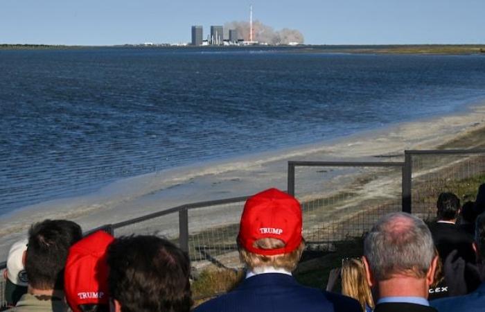 SpaceX ne parvient pas à rattraper sa fusée Starship sous les yeux de Trump