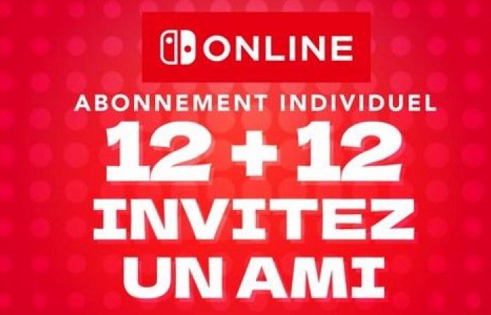 deux abonnements pour le prix d’un pour le Black Friday – Nintendo Switch