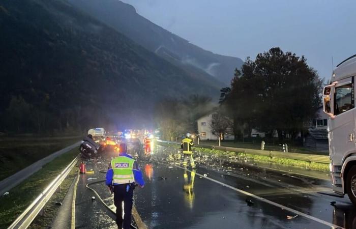 décès d’un automobiliste sur la route de Finges