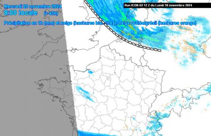 De fortes averses hivernales pourraient-elles offrir une surprise de neige mercredi ?