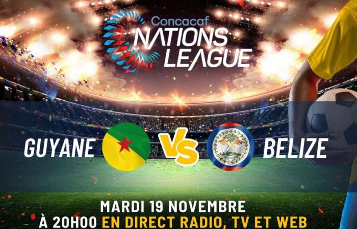 la Sélection Guyane joue son match retour ce soir contre Belize