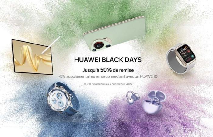 Huawei offre jusqu’à 50% de réduction pour le Black Friday