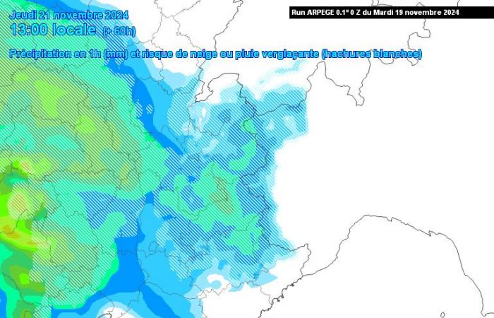 Snowfall in Cévennes, Lozère and Ardèche this Thursday