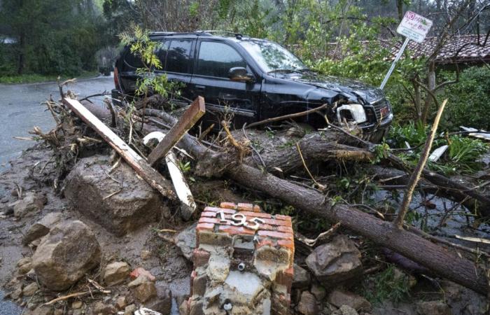 La rivière atmosphérique risque des crues soudaines et des coulées de boue dans les zones brûlées en Californie