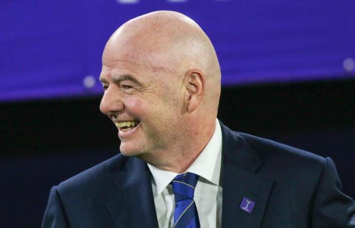 Gianni Infantino avait son nom gravé sur le trophée de la Coupe du Monde des Clubs