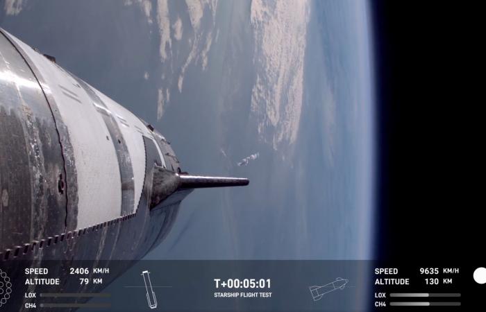 SpaceX Starship lance une banane dans l’espace et évite la capture d’une fusée géante lors du 6e vol d’essai (vidéo, photos)