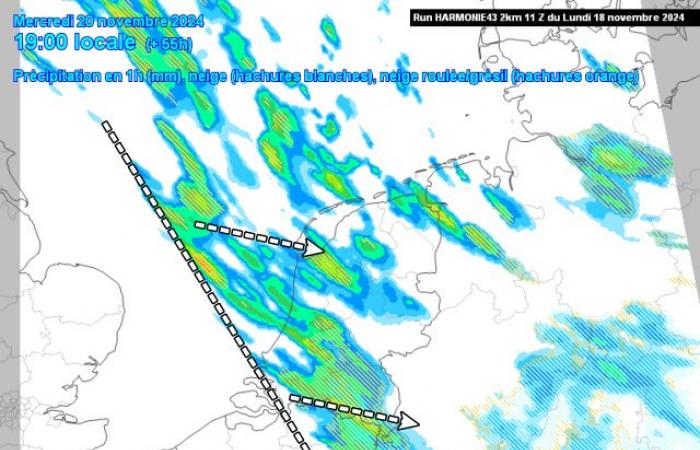 De fortes averses hivernales pourraient-elles offrir une surprise de neige mercredi ?