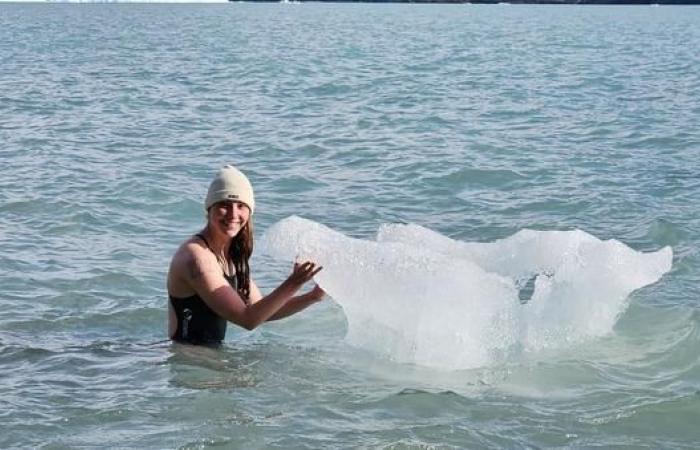 Étudiante à l’EM Normandie, Marion Joffle nage dans des eaux glaciales