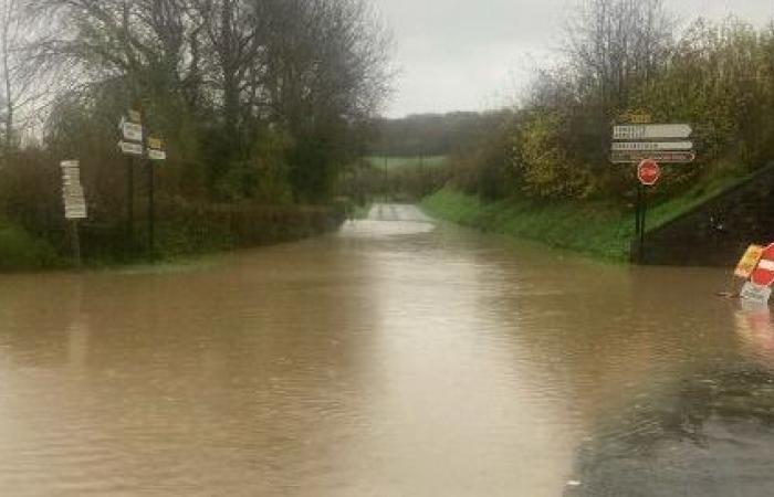 Plusieurs routes inondées après de fortes pluies dans le Pas-de-Calais