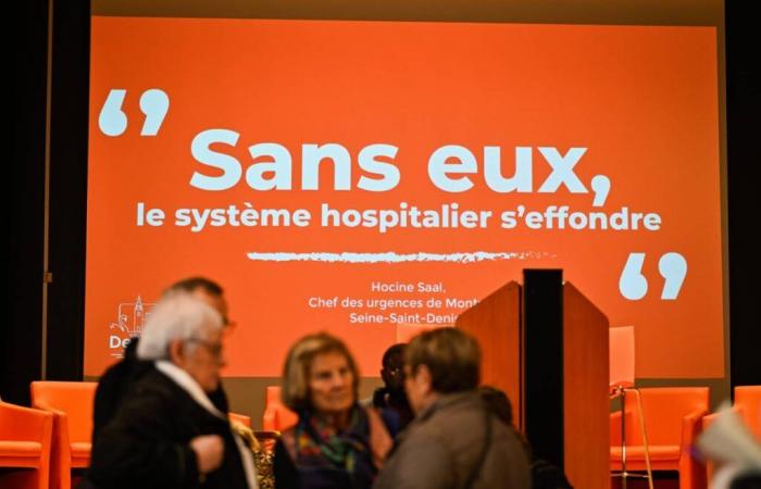 un hôpital de campagne installé dans la Nièvre