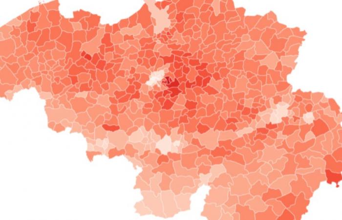 Voici le revenu médian et le risque de pauvreté dans toutes les communes de Belgique (cartes interactives)