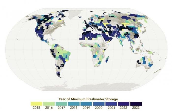 Les satellites de la NASA révèlent une baisse soudaine et inquiétante des niveaux d’eau douce de la planète !