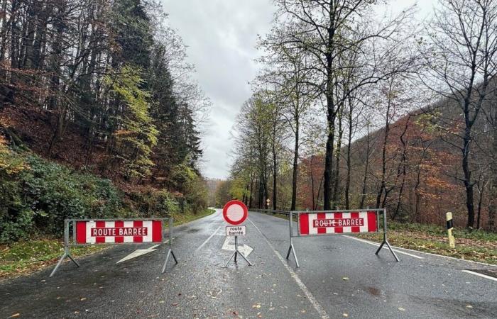 Routes coupées ce mardi en raison du mauvais temps