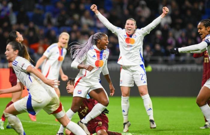 grâce à sa victoire, Lyon se qualifie pour les quarts de finale de la Ligue des champions féminine