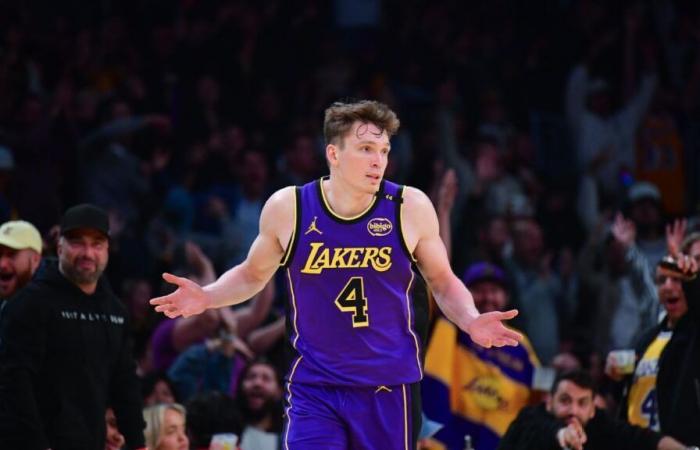 Dalton Knecht des Lakers marque 37 points et égalise le record de recrue avec 9 3