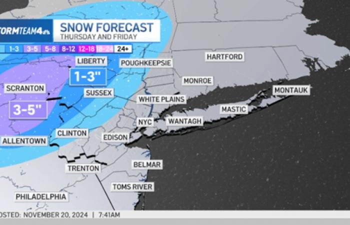 Quelques zones pour voir les premiers flocons de la saison – NBC New York