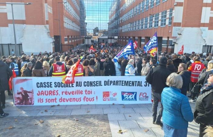 forte mobilisation des agents du Conseil départemental