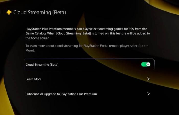 Oui, cette mise à jour permet de jouer au cloud gaming sur PS Portal (et sans avoir de PS5)