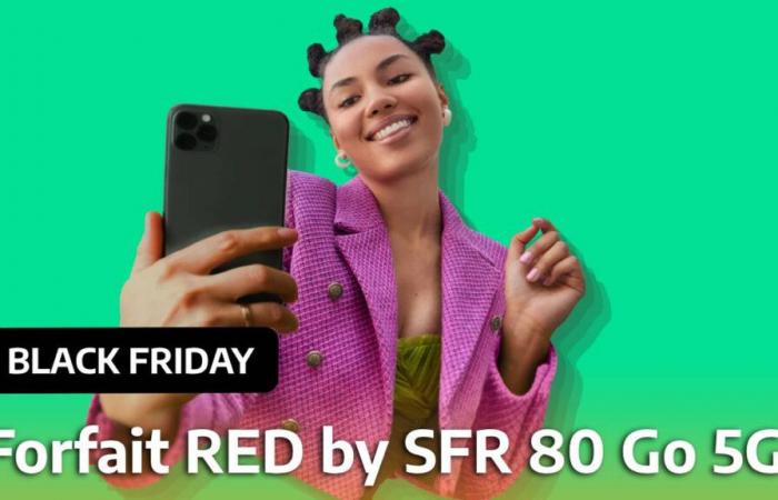 Pour le Black Friday, RED by SFR donne un second souffle à son forfait le moins cher en l’accompagnant de 80 Go de data 5G