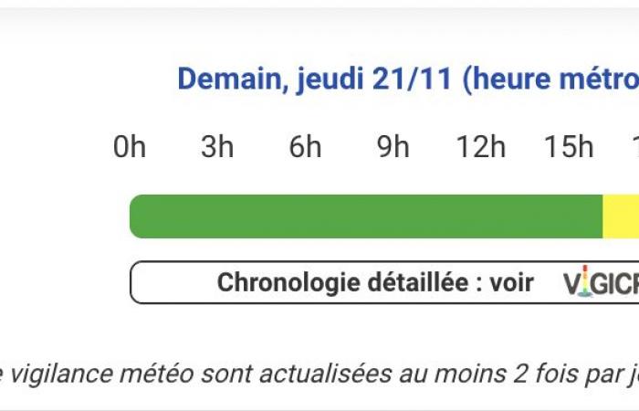 Hautes-Pyrénées, Pyrénées-Atlantiques, Gers, Haute-Garonne, Landes, Ariège and Tarn-et-Garonne on yellow alert Thursday, November 21