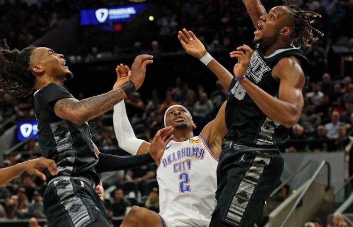 1 bon, 1 mauvais et 1 laid à retenir de la défaite écrasante du Thunder contre les Spurs