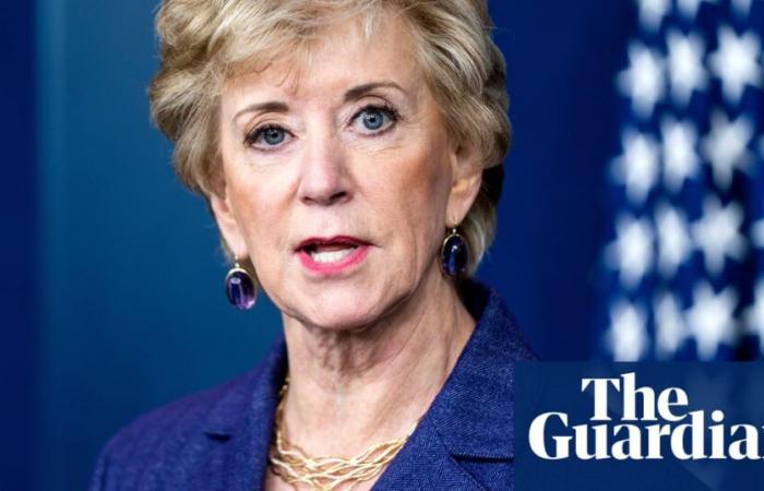 Trump choisit Linda McMahon, ancienne cadre de la WWE, comme secrétaire à l’éducation